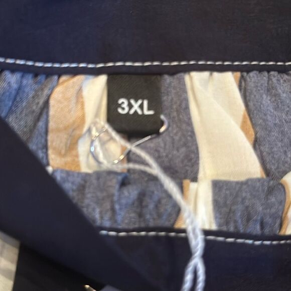 Women’s Halter Neck Casual Loose Top Blouse Side Bow Tie Size 3XL NWT - Picture 6 of 7